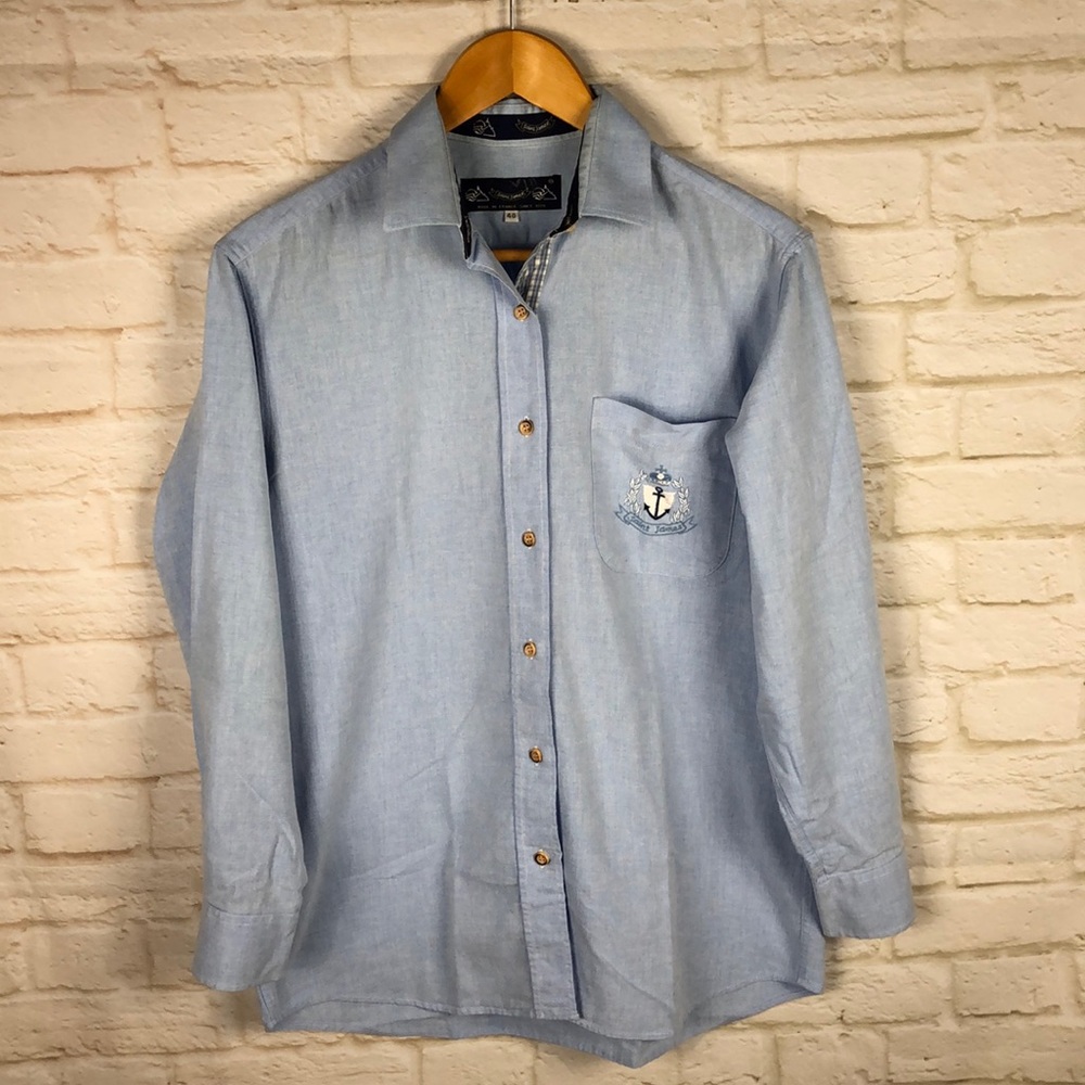 Saint James Signature Crest Button Down Shirt